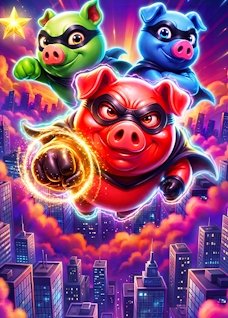 3 Hero Piggies